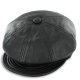 Leather Newsboy Cap