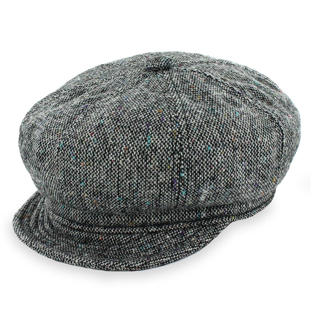 Tweed Wool Gatsby Cap