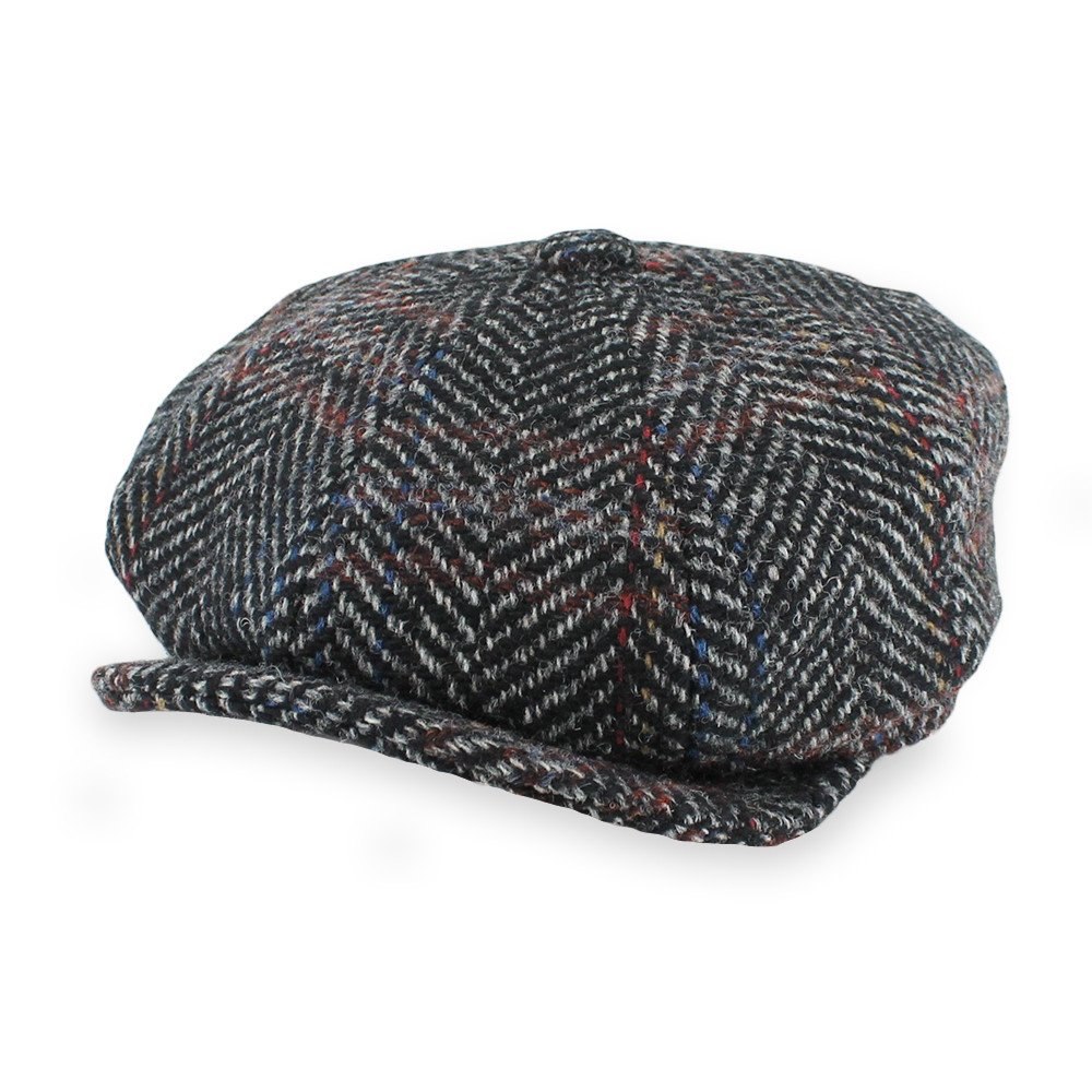 Wool Herringbone 8/4 Newsboy Cap